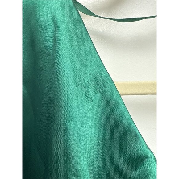 Mac Duggal Size 8 Green 26588 Satin One Shoulder Formal Evening Dress Gown Prom - Picture 7 of 11